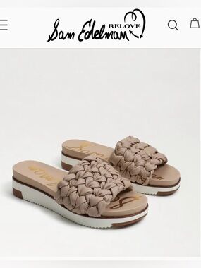 Women’s Sam Edelman AINSLIE BRAIDED SLIDE SANDAL. Size 10.5